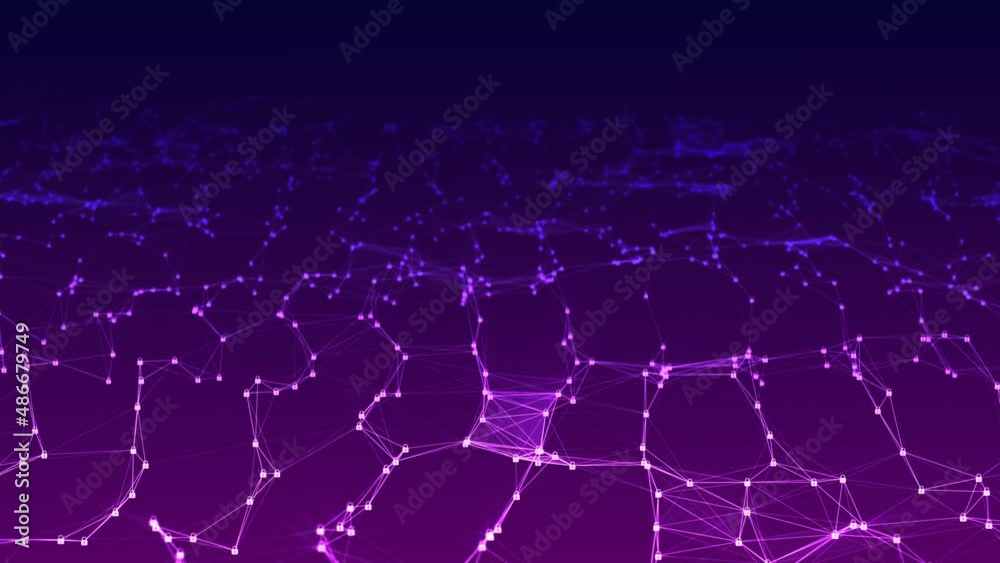 Animated neon background. Texture of moving wave with glowing locks. Digital protection. Information security. Plexus of line. Spinning spider web. Pattern for technology, medicine, business. 4k Animated neon background. Texture of moving wave with glowing locks. Digital protection. Information security. Plexus of line. Spinning spider web. Pattern for technology, medicine, business. 4k