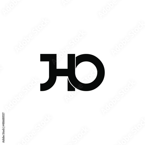 jho letter original monogram logo design