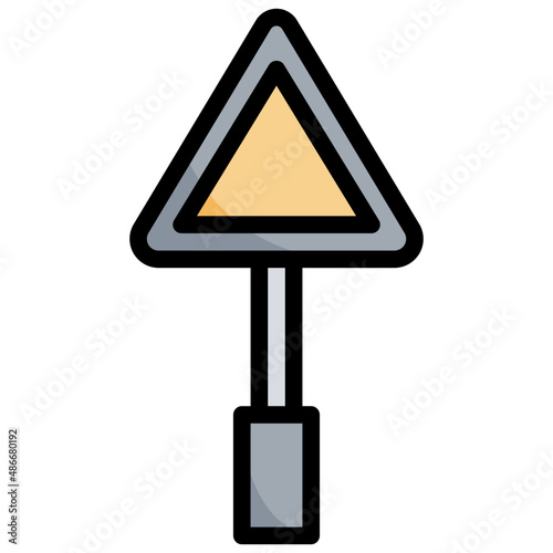 TRAFFIC SIGN filled outline icon,linear,outline,graphic,illustration