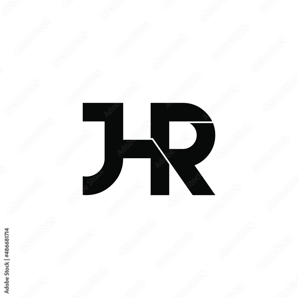 jhr letter original monogram logo design jhr letter original monogram logo design