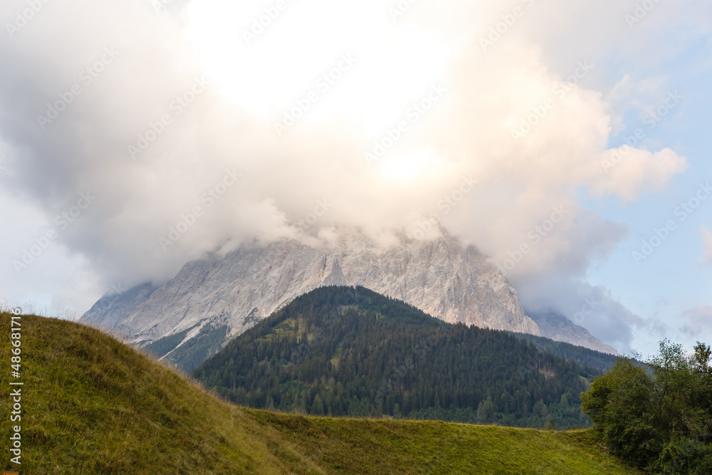 view of the Alps mountain austria.