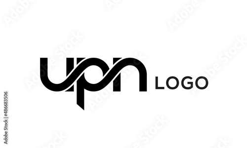 Letters UPN creative logo design vector	 photo