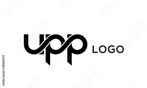 Letters UPP creative logo design vector	