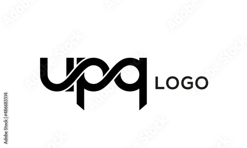 Letters UPQ creative logo design vector	 photo