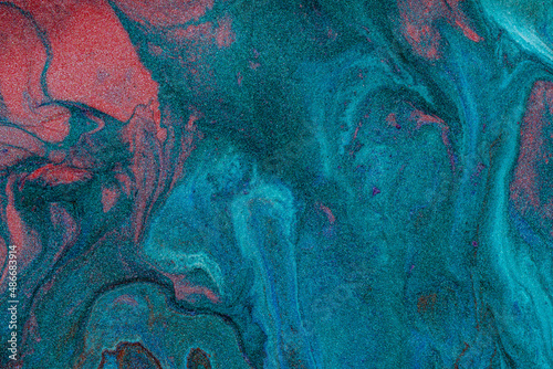 Fototapeta Naklejka Na Ścianę i Meble -  Abstract colored background from liquid flowing paints