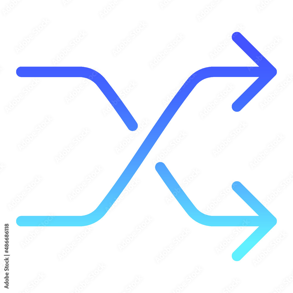 Arrow 11 Line Gradient Arrow 11 Line Gradient