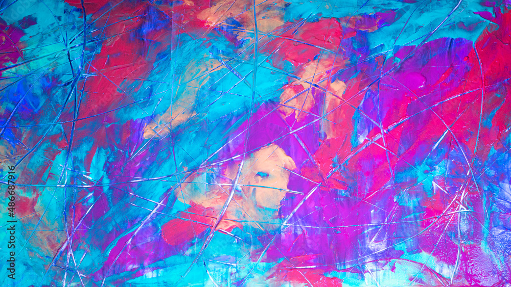 Obraz premium Abstract acrylic hand painted background