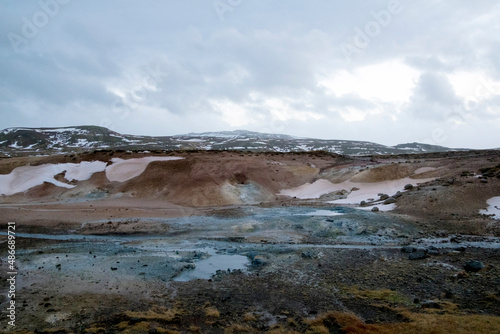Schwefelquellen bei Krysuvik-Seltun auf der Halbinsel Reykjanes