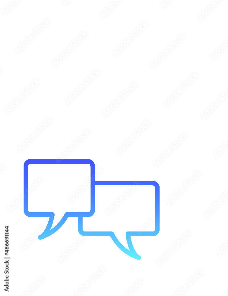 Fototapeta premium chat 36 Line Gradient