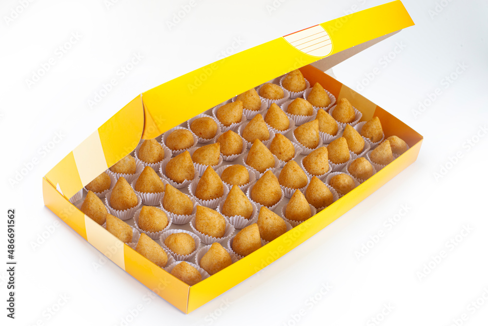 Coxinha of chicken, Brazilian snack Coxinha of chicken, Brazilian snack