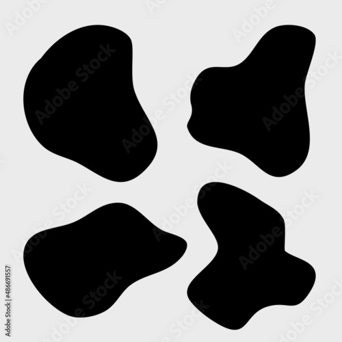 random blob organic shape vector illustration