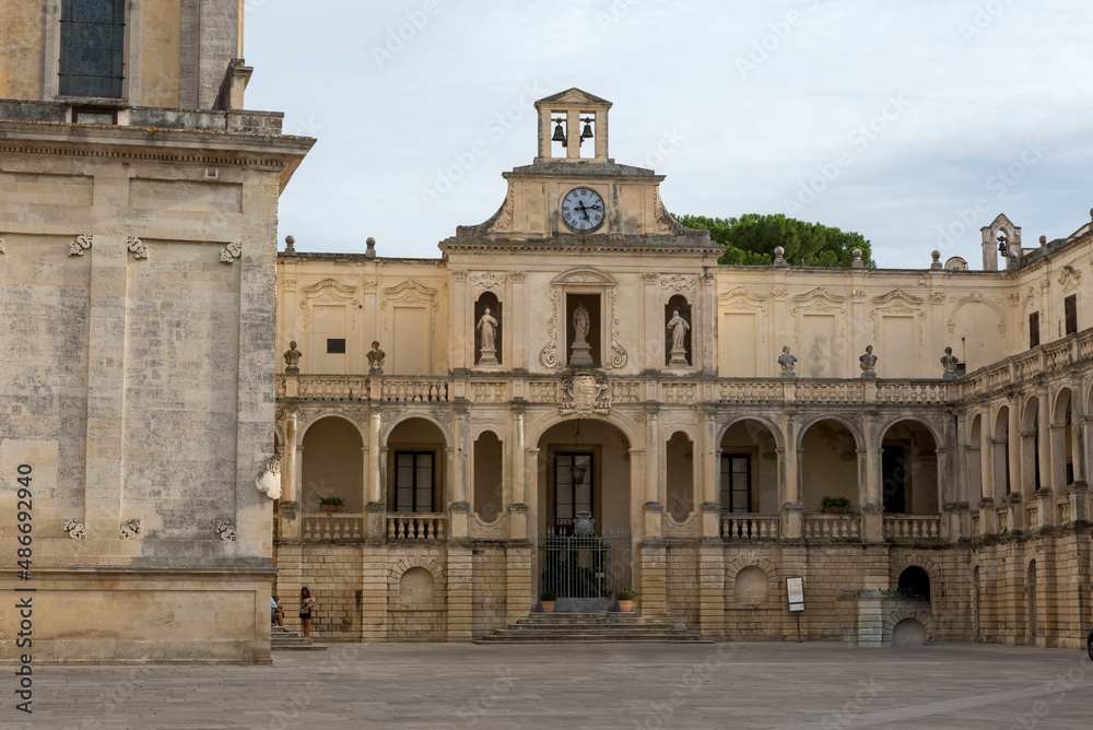 Obraz premium Lecce Puglia streets buildings