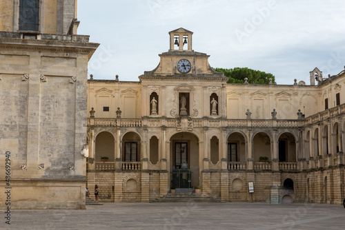 Fototapeta Naklejka Na Ścianę i Meble -  Lecce Puglia streets buildings