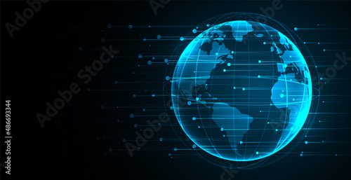 digital earth technology news background