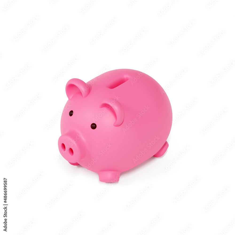 3d render of piggy bank isolated isometric view 3d render of piggy bank isolated isometric view
