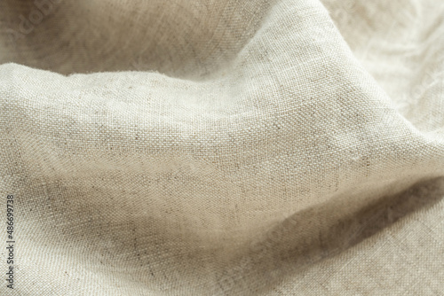 Raw cotton and linen-blend