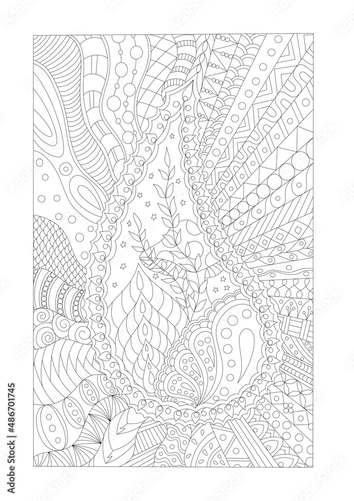 Obraz premium Paisley coloring picture 