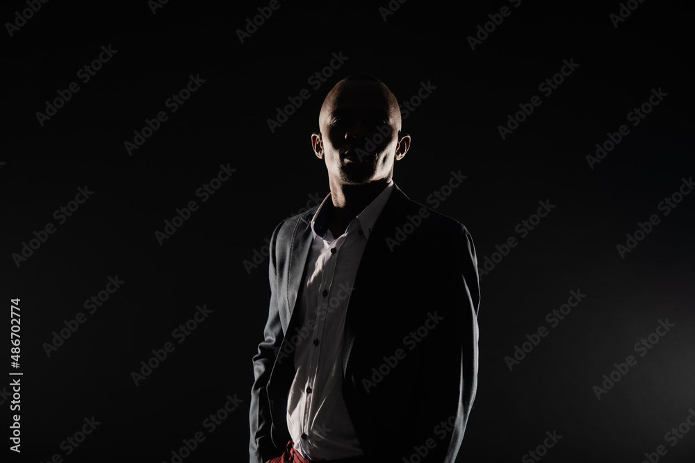 Fototapeta premium Formal suited slhouette