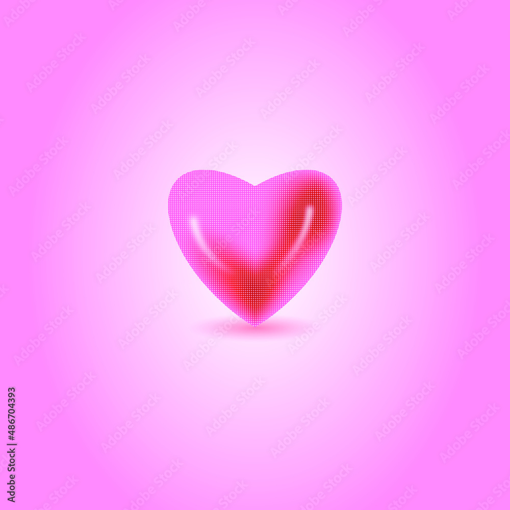 Realistic heart shape, heart shape, 3d heart shape, heart shape with the pattern Realistic heart shape, heart shape, 3d heart shape, heart shape with the pattern