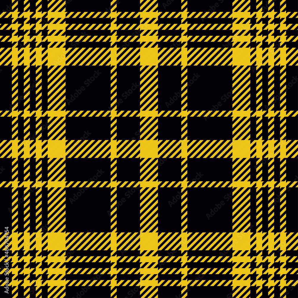Tartan plaid trendy in black and yellow textile pattern Tartan plaid trendy in black and yellow textile pattern