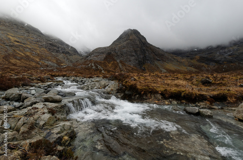 Fairy Pools with Cuillin Mountains, Isle of Skye, Scotland