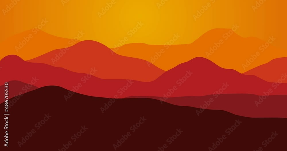 animated video background of mountain scenery at dusk with warm colors animated video background of mountain scenery at dusk with warm colors