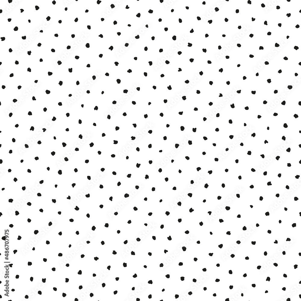Minimalist seamless pattern with black tiny ink dots and spots Minimalist seamless pattern with black tiny ink dots and spots