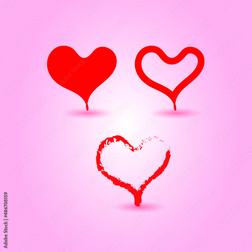 Realistic heart shape, heart shape, 3d heart shape, heart shape with the pattern Realistic heart shape, heart shape, 3d heart shape, heart shape with the pattern