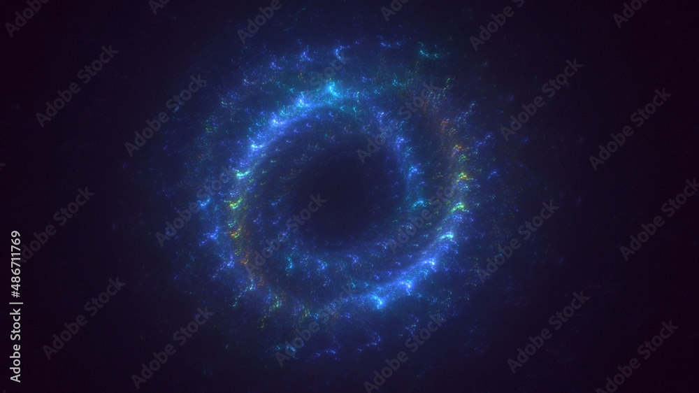 Fototapeta premium 3D rendering abstract circle light background 
