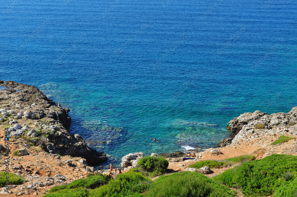 Colorful Mediterranean Coast. Salento, South Italy