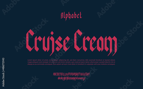 Modern alphabet and number