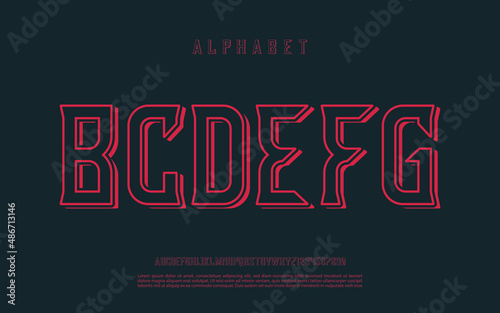 Modern alphabet and number