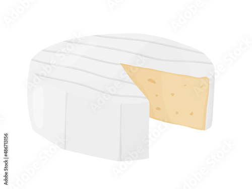 Tableau sur toile Camembert soft cheese block