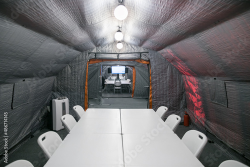 Pneumatic frame mobile command post module photo