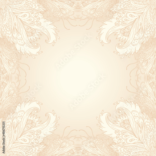 Vintage background ornate baroque pattern