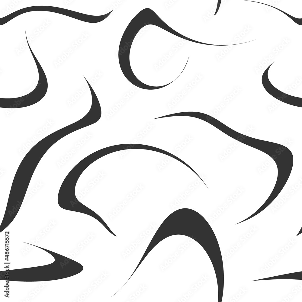 Seamless abstract pattern with black shabby lines on white background. Seamless abstract pattern with black shabby lines on white background.