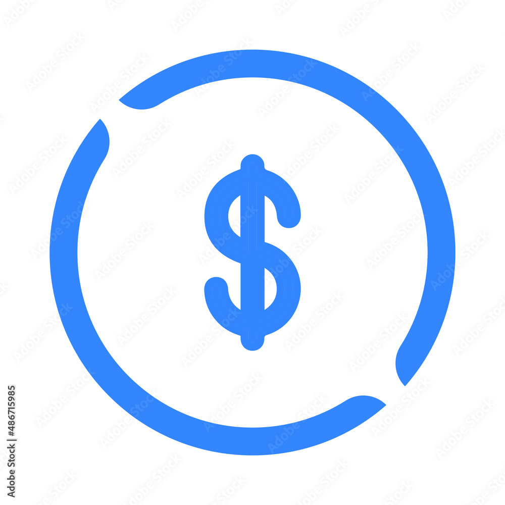 Obraz premium Currency global and Dollar icon