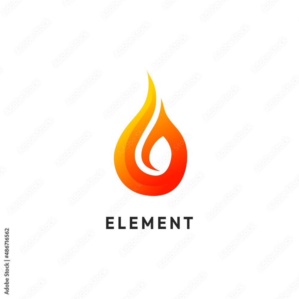 fire element logo vector design fire element logo vector design