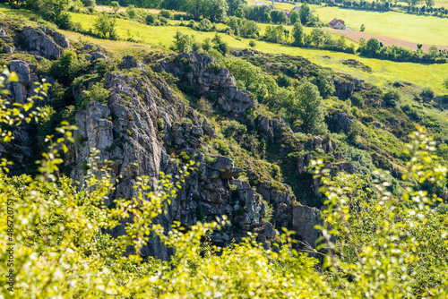 Via Ferrata du Malzieu, Malzieu-Ville, Saint-Pierre-le-Vieux, Le Malzieu-Ville, Lozère, Mende, Languedoc Roussillon, Occitanie, France photo