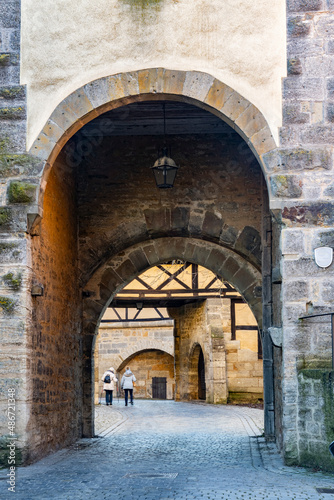 walking through the walled city of rottemburg