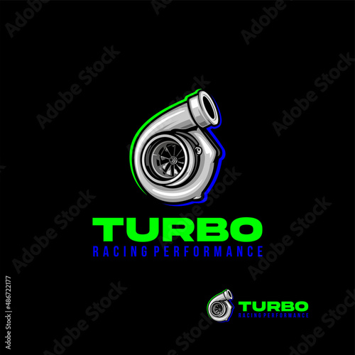 Turbo Performance Logo Vector photo