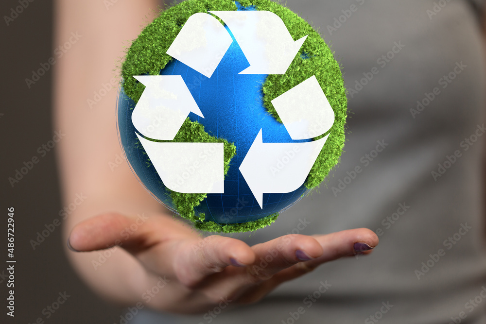 green nature environment recycling abstract illustration green nature environment recycling abstract illustration