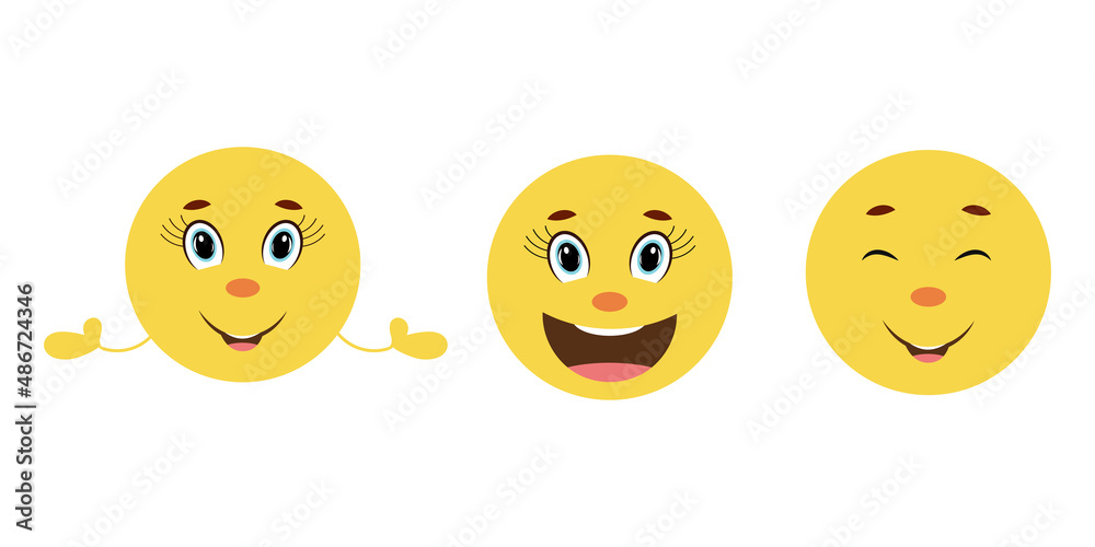 Smiley face. Happy face vector icons for design Smiley face. Happy face vector icons for design