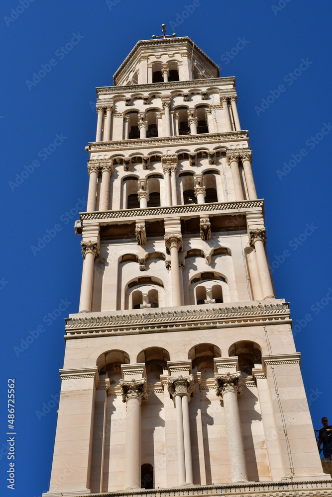 Split, Croatia - september 5 2021 : Saint Domnius cathedral