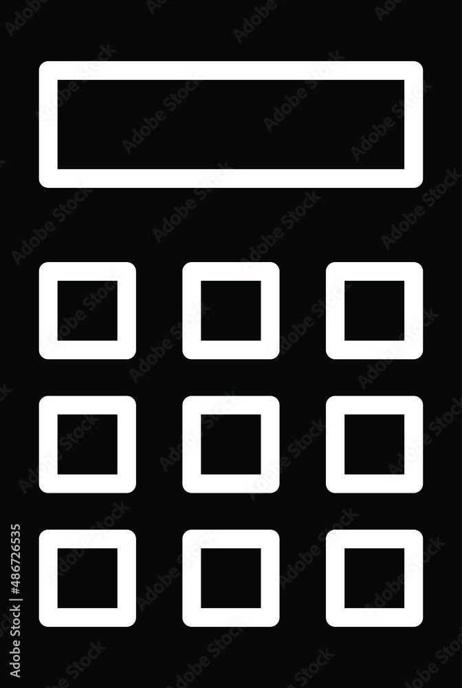 Calculator Vector Icon Design Illustration Calculator Vector Icon Design Illustration