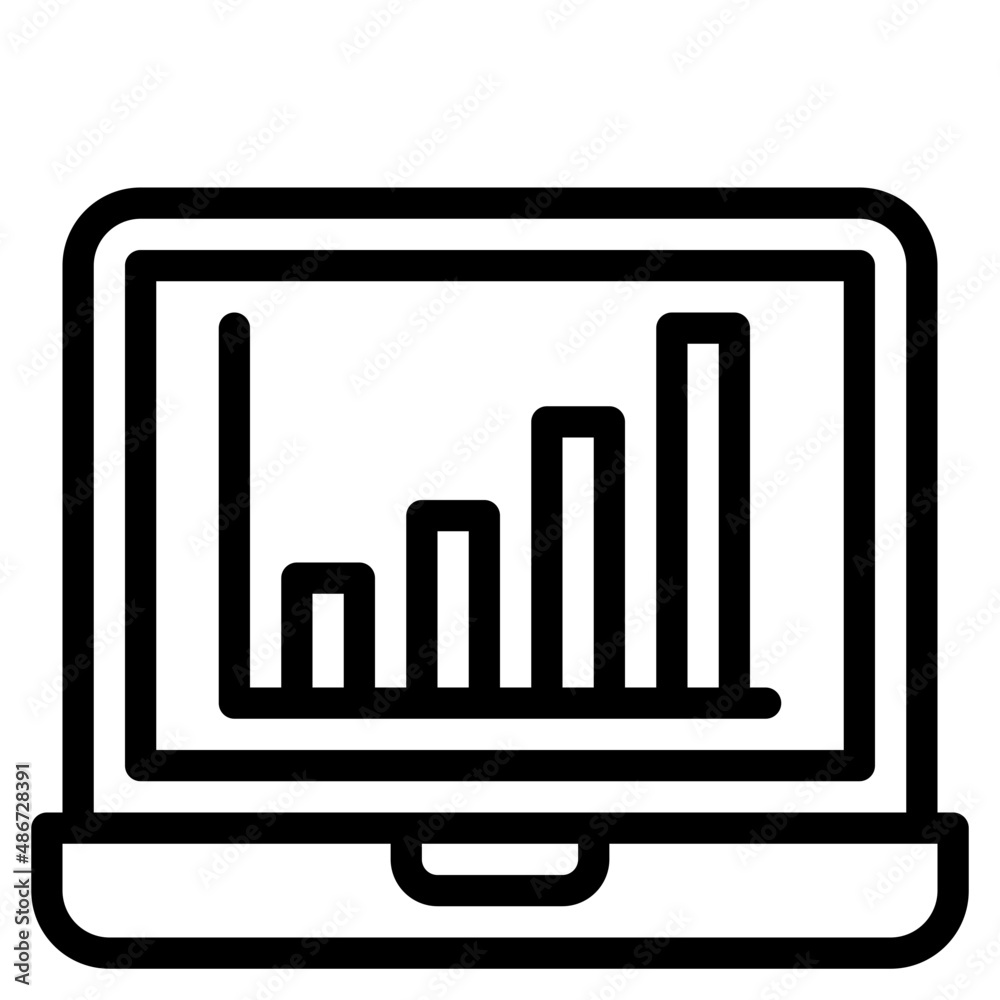 laptop outline style icon laptop outline style icon