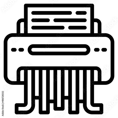 destroy outline style icon
