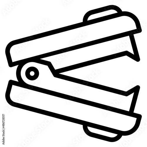 stapler outline style icon