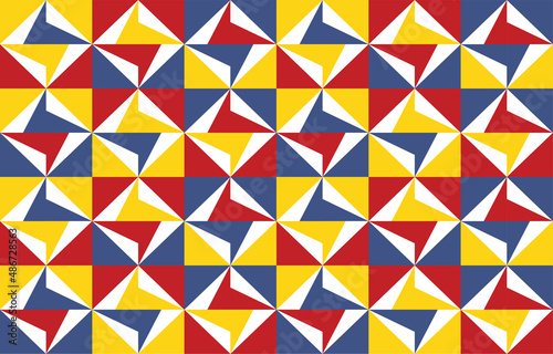 geometric colorful Bricks background for decorate fabric design