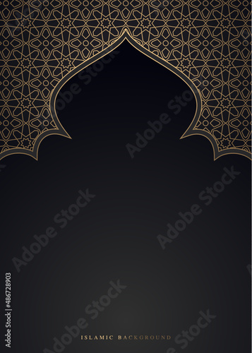 islamic background design free vector photo